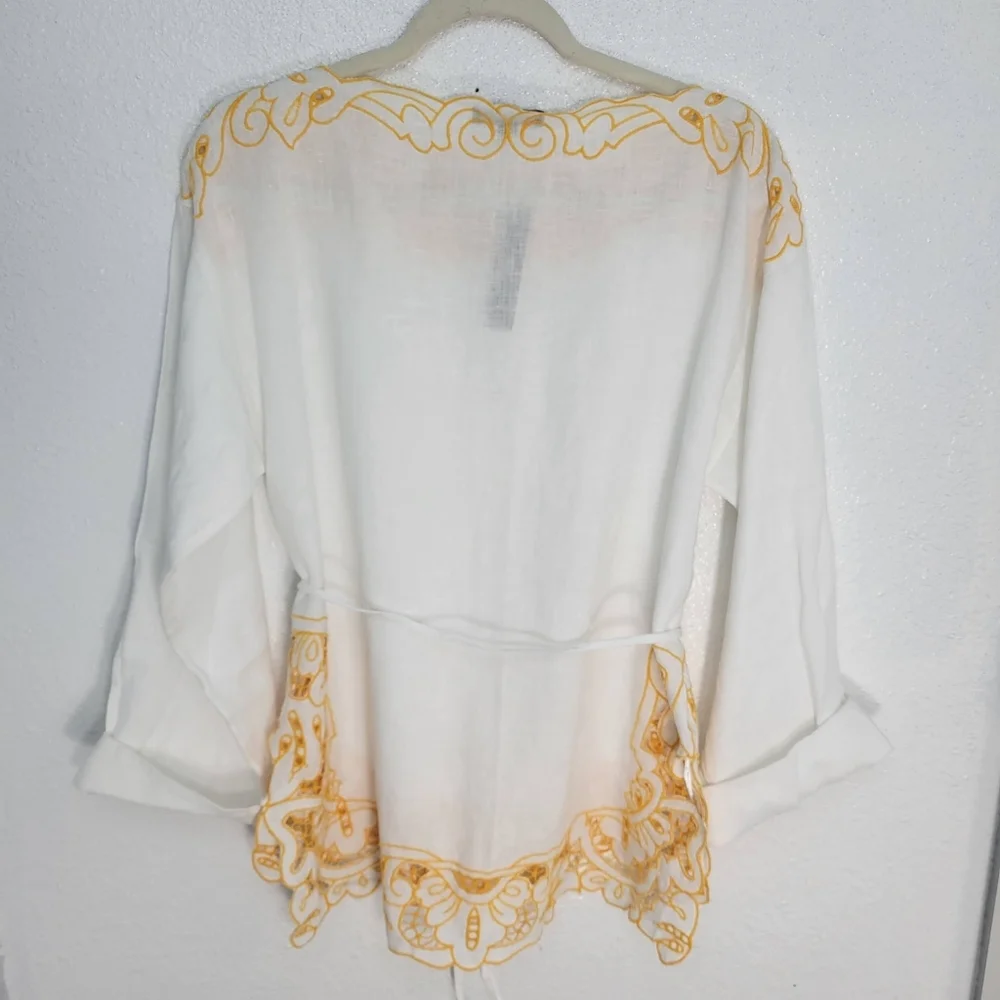 J. Crew cutwork tunic